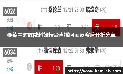 桑德兰对阵威科姆精彩直播回顾及赛后分析分享